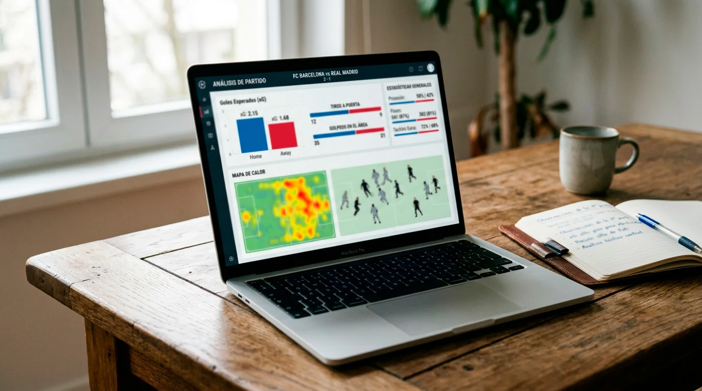Pantalla de análisis estadístico con datos de expected goals de un partido de fútbol italiano en la Serie A
